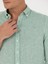 Erkek Haki Slim Fit %100 Keten Gömlek 50269214-VR027 7