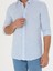 Erkek Açık Mavi Slim Fit %100 Keten Gömlek 50269214-VR003 6