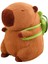 Sevimli Capybara Peluş Hayvan 23 cm Kahverengi 2