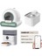 Groove Ti+ Akıllı Otomatik Kedi Tuvaleti Yeşil - Petfit Aqua Flow Akıllı Bataryalı Su Pınarı Çeşmesi + Petfit Catmax Pro Akıllı Otomatik Mama Kabı Bundle 1