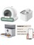 Groove Ti+ Akıllı Otomatik Kedi Tuvaleti Yeşil - Petfit Aqua Flow Akıllı Bataryalı Su Pınarı Çeşmesi + Petfit Catmax Pro Plus Akıllı Otomatik Mama Kabı Bundle 1
