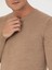 Erkek Camel Slim Fit Bisiklet Yaka Triko Kazak 50270174-VR015 7