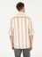 Erkek Turuncu Slim Fit %100 Keten Gömlek 50265480-VR051 5