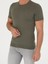 Erkek Haki Slim Fit Bisiklet Yaka Triko T-Shirt 50267842-VR027 6