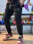 Erkek Siyah Slim Fit Jogger Eşofman Altı 3