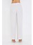 Bol Paça Keten Görünümlü Pantolon 4