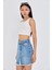 Ajurlu Crop Bluz - Bej 1