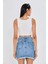 Ajurlu Crop Bluz - Bej 3