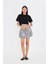 Bisiklet Yaka Crop T-Shirt 1
