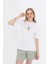 Ananas Baskılı Taşlı T-Shirt - Ekru 4