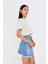 Bisiklet Yaka Crop T-Shirt 3