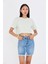 Bisiklet Yaka Crop T-Shirt 5