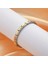 Çelik Bileklik Ince Italyan Charm Model Unisex Erkek Kadın 3 mm 18 cm Ortası Altın Sarısı Kenarı Gümüş 4