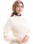Karaca Desenli Kupra Eşarp 81090-04 Lacivert Oranj 1