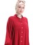 Yarım Düğmeli Kolu Lastikli Elbise 0091-03 Bordo 4