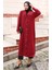 Boydan Düğmeli Uzun Tunik 0096-03 Bordo 1