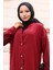 Boydan Düğmeli Uzun Tunik 0096-03 Bordo 3