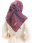 Karaca Desenli Cotton Eşarp 81098-10 Bordo 3