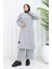 Iki Ip Tunik Pantolon Ikili Takım 0044-37 Gümüş Gri 1
