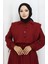 Gömlek Yaka Bolero Detaylı Elbise 2051-03 Bordo 3
