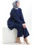 Kolu Lastikli Tunik Pantolon Ikili Takım 0103-04 Indigo 3