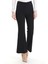 Beli Lastikli Ispanyol Paça Pantolon 4005-01 Siyah 2