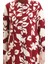 Boydan Düğmeli Uzun Tunik 0095-01 Bordo Bej 5