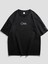Unisex One Kol Hilal Baskılı Oversize %100 Pamuk T-Shirt 1