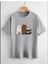 Kanka Ayıcık Baskılı Oversize Pamuklu Çocuk T-Shirt 1