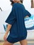 Indigo Ay ve Göz Astronomi Sarı Baskılı Oversize T-Shirt 3