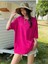 Büyük Beden Stay Strong Baskılı Fulya Oversize T-Shirt 3