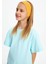 Kız %100 Pamuklu Penye Şort T-Shirt Bandana 3\'lü Alt Üst Takım Spor Rahat Koleksiyon 19 1