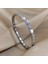 Çelik Bileklik Ince Italyan Charm Yazısız Model Unisex Erkek Kadın 3 mm 18 cm Gümüş (Silver) 4