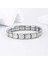 Çelik Bileklik Italyan Charm Yazısız Model Unisex Erkek Kadın 3 mm 18 cm Gümüş Silver 3