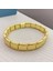 Çelik Bileklik Italyan Charm Yazısız Model Unisex Erkek Kadın 3 mm 18 cm Altın Sarısı Gold 4