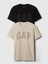 Erkek Siyah Everyday Soft Gap Logo 2'li T-Shirt Seti 2