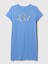 Kadın Mavi Relaxed Gap Logo T-Shirt Elbise 2