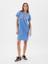 Kadın Mavi Relaxed Gap Logo T-Shirt Elbise 3