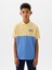 Erkek Çocuk Mavi Gap Logo Colorblock Pique Polo Yaka T-Shirt 1