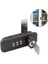 Powermaster PM-26725 3 Haneli Şifreli ve Anahtarlı Mekanik Siyah Çekmece Dolap Kilidi (Sol) 1