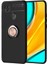 Xiaomi Redmi 9c Kılıf Siyah-Gold Draco Yüzüklü Silikon Orijinal Esnek Ince Geliştirilmiş Dayanıklı Darbe Karşıtı Koruyucu Yeni Nesil Tasarım (Xiaomi Redmi 9c, Siyah-Gold) 1