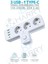 3'lü Termal Akım Korumalı Priz 2500 Watt Çocuk Koruması 3 Usb-1 Type-C Açma Kapama Anahtarı 1