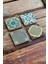 Baskılı Doğaltaş Bardak Altlığı 4'lü Set Desen Tile 2
