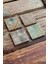 Baskılı Doğaltaş Bardak Altlığı 4'lü Set Desen Tile 2