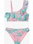 Genç Kız Desenli Tek Omuz Bikini Takımı 1