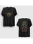 Unisex Siyah La France Des Maudits Seth Sırt Baskılı T-Shirt 1
