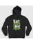 Unisex Siyah Beans Vegan Vegetarian Vejetaryen Kapüşonlu Sweatshirt 1