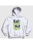 Unisex Beyaz Beans Vegan Vegetarian Vejetaryen Kapüşonlu Sweatshirt 1