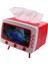 Elite Retro Tv Görünümlü Peçete Kutusu, Telefon Tutucu (Kırmızı) 1 Adet 2