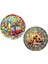 Elite 2 Adet Bardak Altlığı, Desenli Coaster, 2'li Set Mantar Tabanlı Bardak Altlığı 9cm Istanbul, Tramvay 1 Adet 2